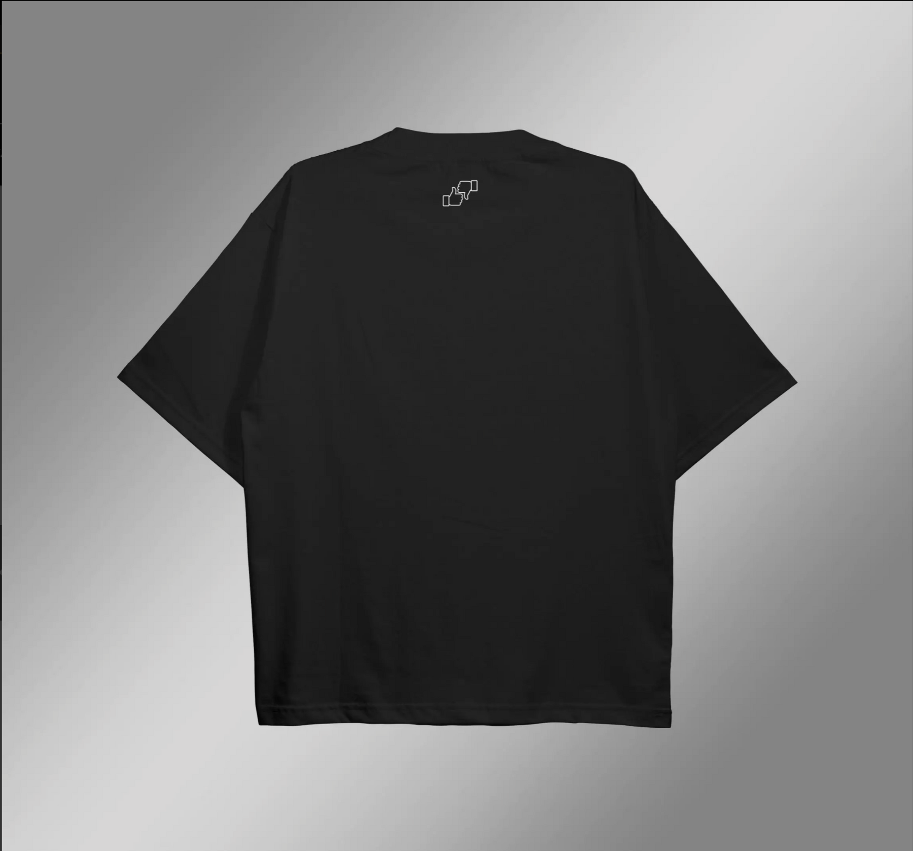 CAMISETA OVERSIZED PRETA "NUMBER ONE"