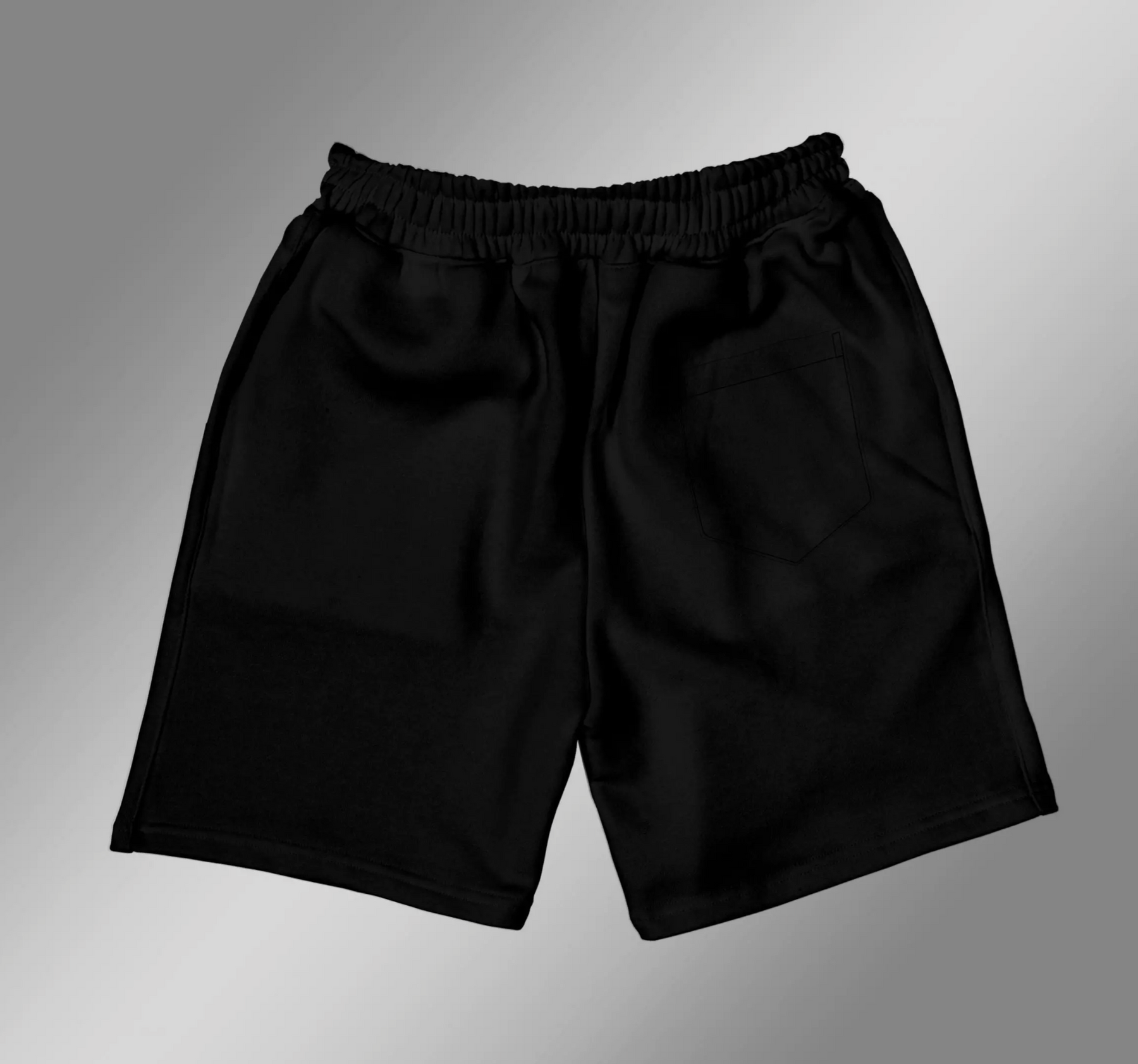 SHORT MOLETOM CARGO PRETO "NMNP"