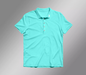 CAMISA POLO PREMIUM AZUL TURQUESA "NEM MELHOR NEM PIOR"