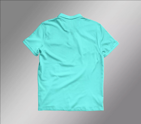 CAMISA POLO PREMIUM AZUL TURQUESA "NEM MELHOR NEM PIOR"