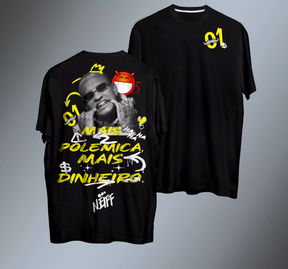 CAMISA SLIM PRETA "MAIS POLEMICA"