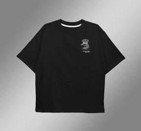 CAMISETA OVERSIZED PRETA "ÁGUIA NUMBER ONE"