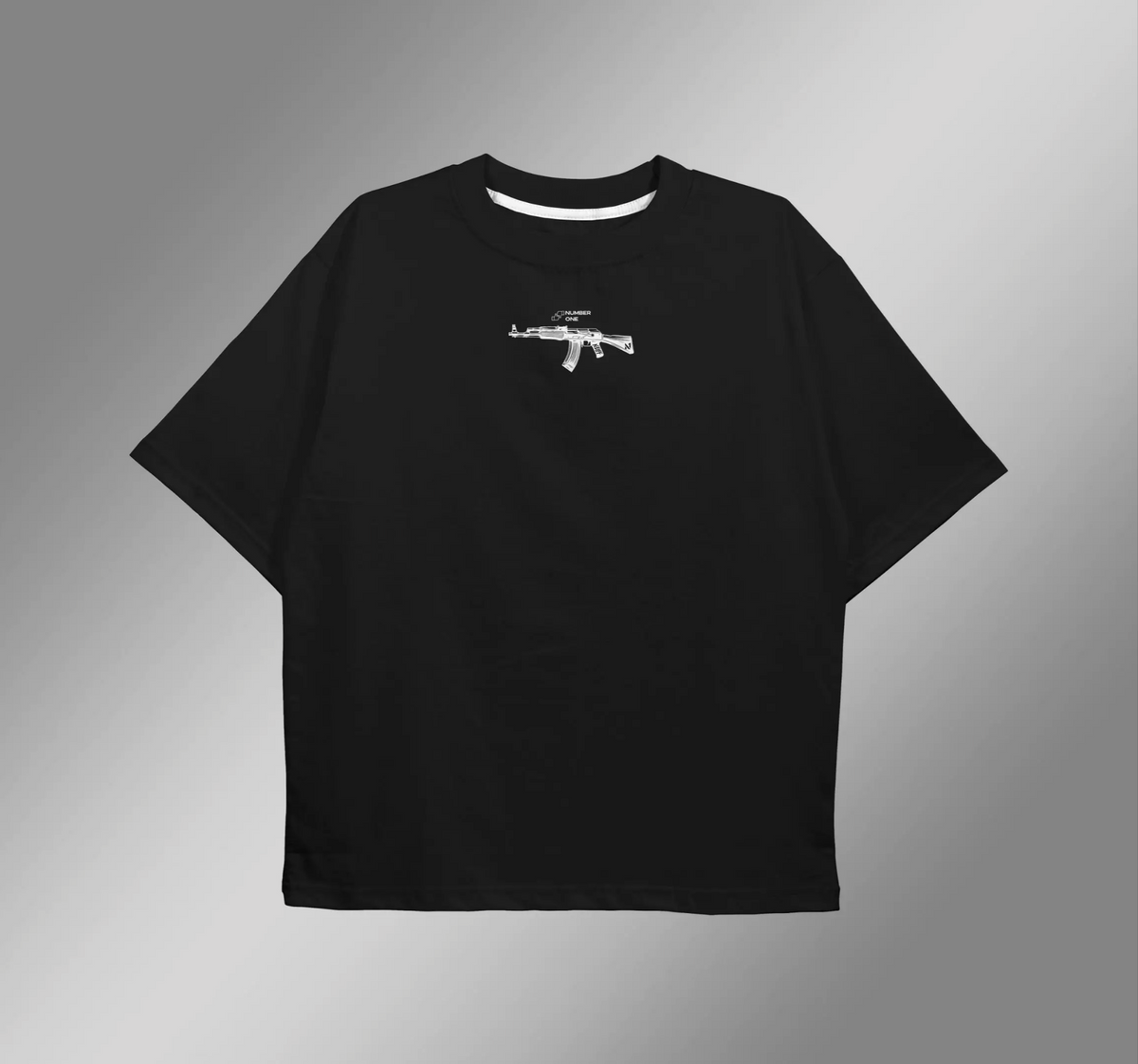 CAMISETA OVERSIZED PRETA "AK"