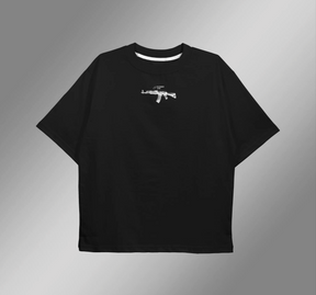 CAMISETA OVERSIZED PRETA "AK"