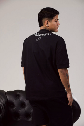 CAMISETA OVERSIZED PRETA "NEM MELHOR NEM PIOR"