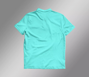 CAMISA POLO PREMIUM AZUL TURQUESA "NEM MELHOR NEM PIOR"